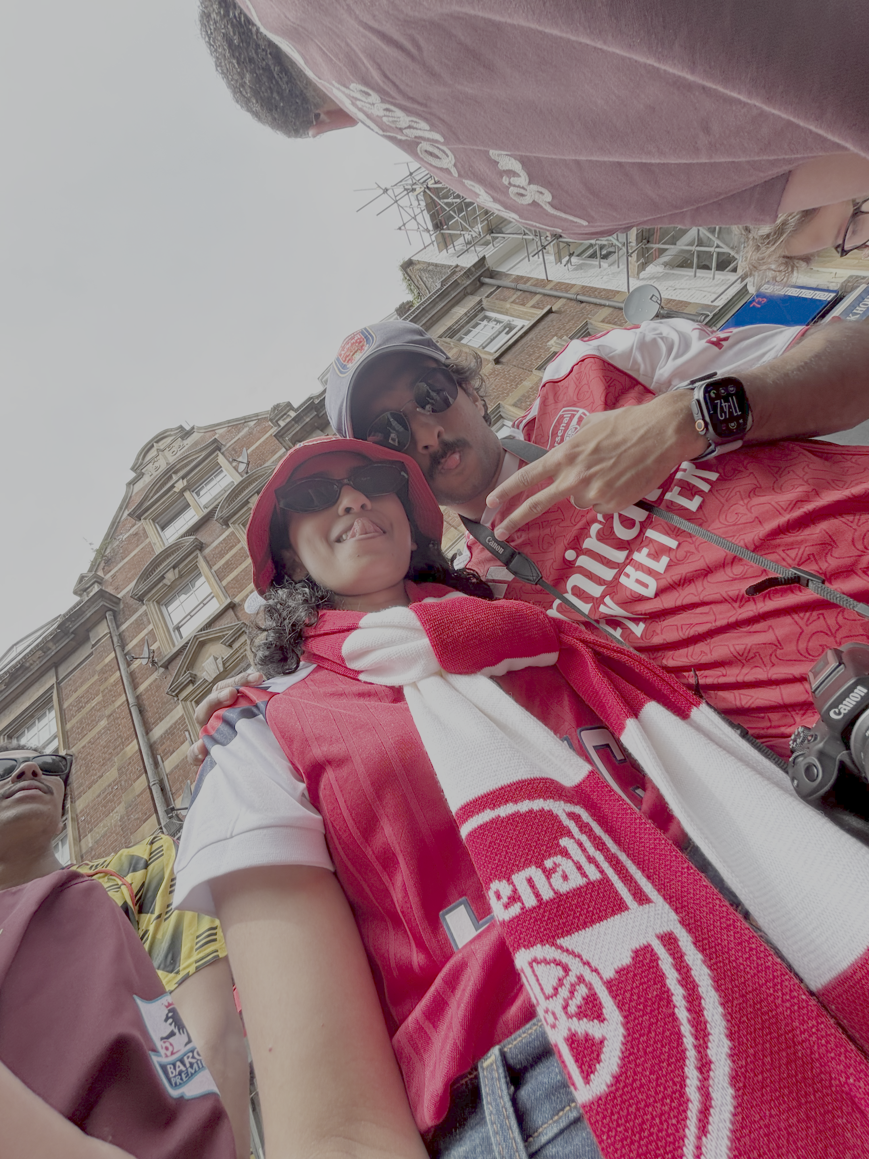My girlfriend and I at the parade in North London.